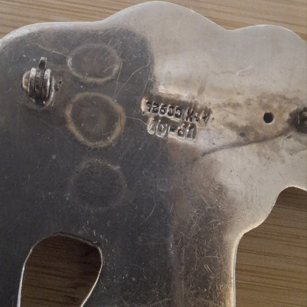 Sterling Silver Elephant Brooch - Picture 4 of 4